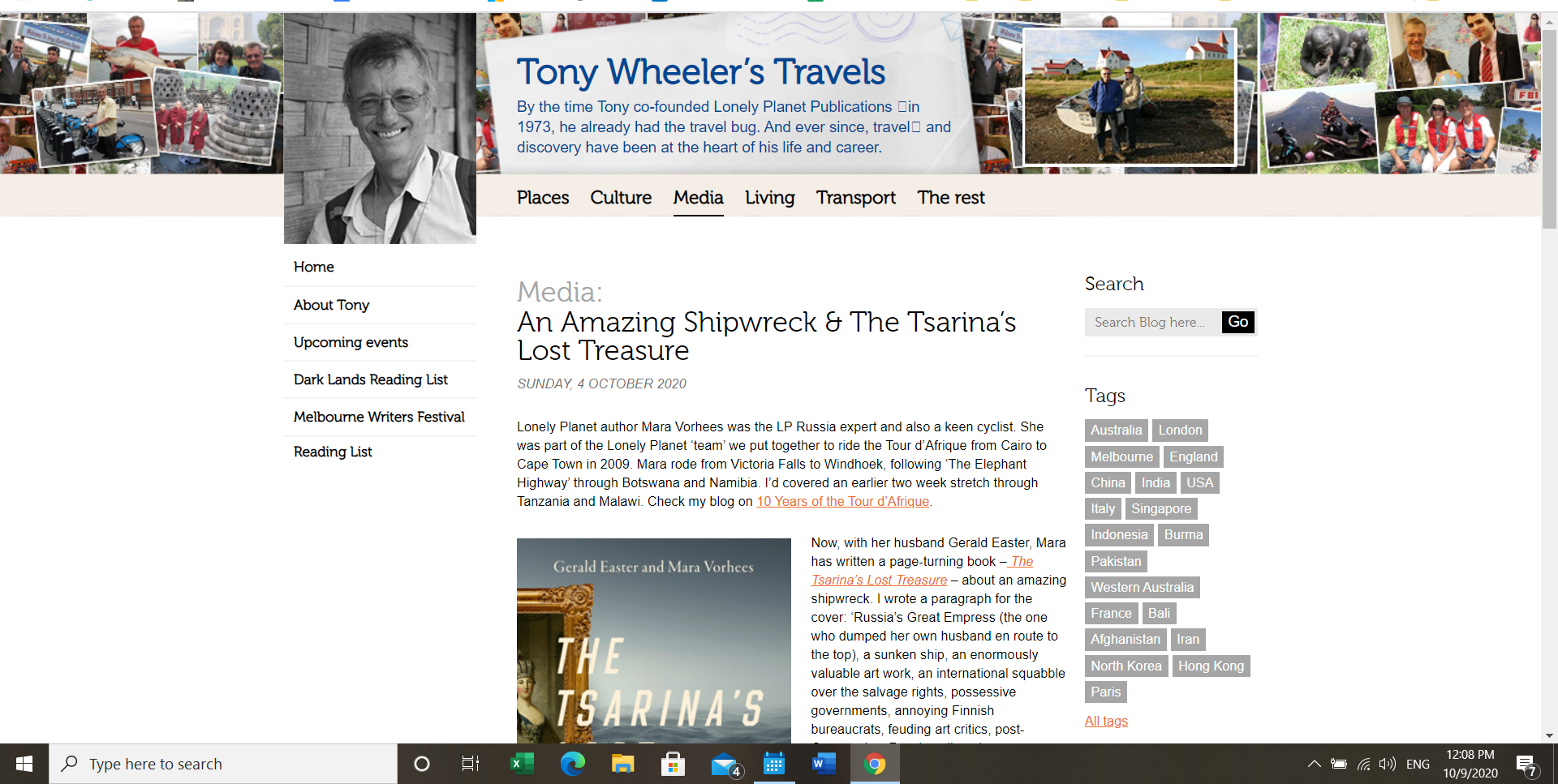 Tony Wheeler Reviews Tsarina